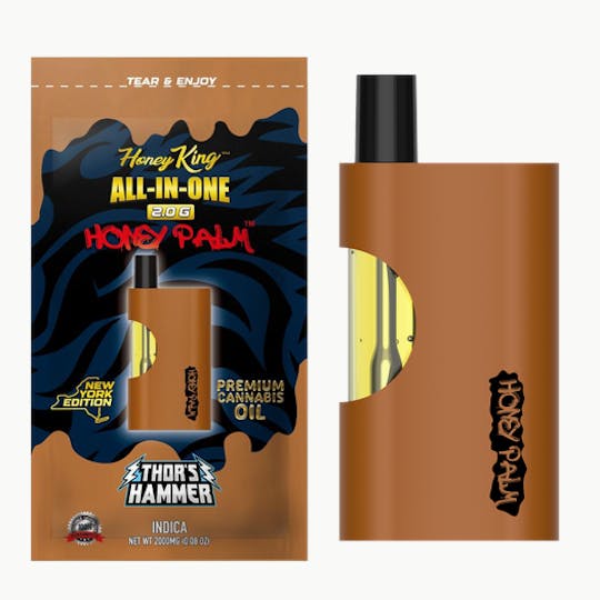 Honey King - HONEY KING 2G HONEY PALM ALL-IN-ONE - THORS HAMMER - 1