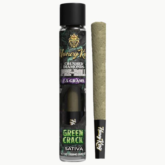 Honey King - HONEY KING 1.5G DIAMOND INFUSED PRE-ROLL - GREEN CRACK - 1