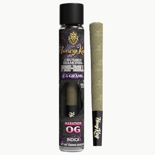 Honey King - HONEY KING 1.5G DIAMOND INFUSED PRE-ROLL - MARATHON OG - 1