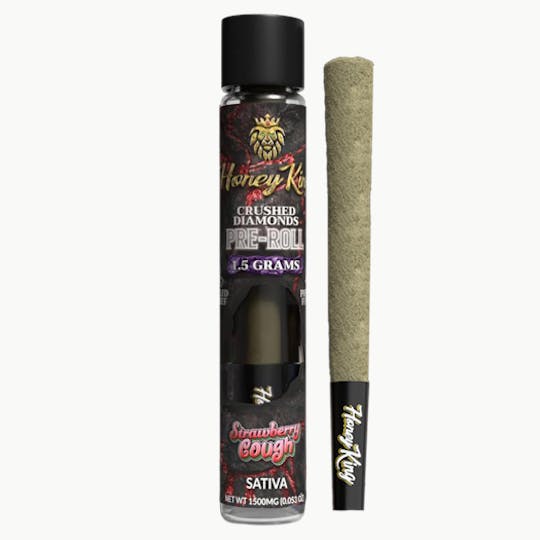 Honey King - HONEY KING 1.5G DIAMOND INFUSED PRE-ROLL - STRAWBERRY COUGH - 1