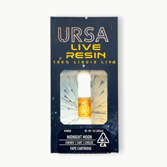 URSA Extracts - Midnight Moon 0.5G Live Resin Cartridge - 1