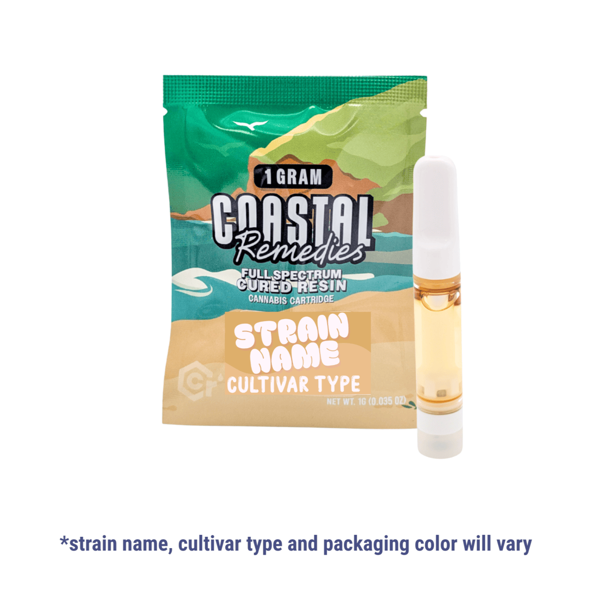 Coastal Remedies - Nanner Kush | 1g Cured Resin Cartridge | Coastal Remedies - 1