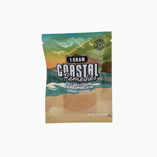 Coastal Remedies - Granddaddy Purple | 1g Cured Resin Cartridge | Coastal Remedies - 1