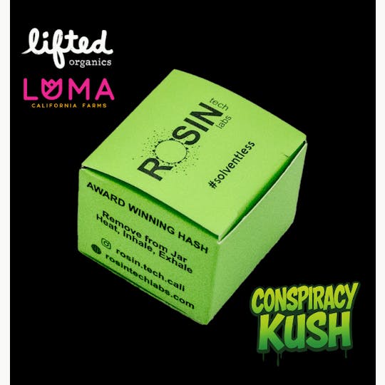 Rosin Tech Labs - Green Label - Conspiracy Kush - 1G - 1