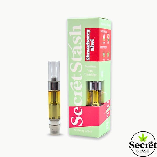 Secret Stash - Secret Stash | Distillate Cart | Strawberry Kiwi | 1g - 1