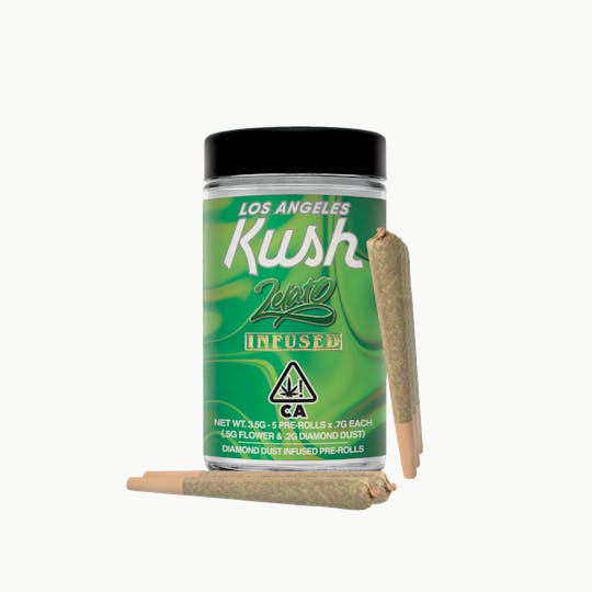 LA Kush - Los Angeles Kush - Zelato - Diamond Dust Infused Pre-Rolls 5 (0.5g) - 1