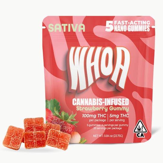 Whoa - Strawberry Gummy 5 Pack - 1