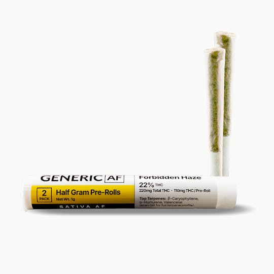 Generic AF - Generic Pre-Rolls | Sativa AF |Forbidden Haze - 1
