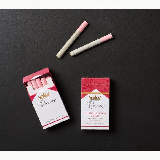 Rosie's Confections - Durban Poison Slims Pre-Rolls | 3g | 6 Pack - 1