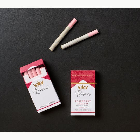 Rosie's Confections - Raspberry Cough Pre-Rolls | 3g | 5 Pack - 1