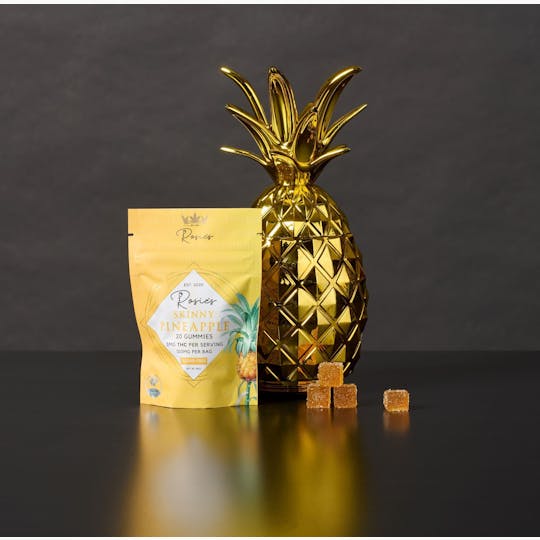 Rosie's Confections - Sugar Free Skinny Pineapple Gummies | 100mg | 20 Pack - 1