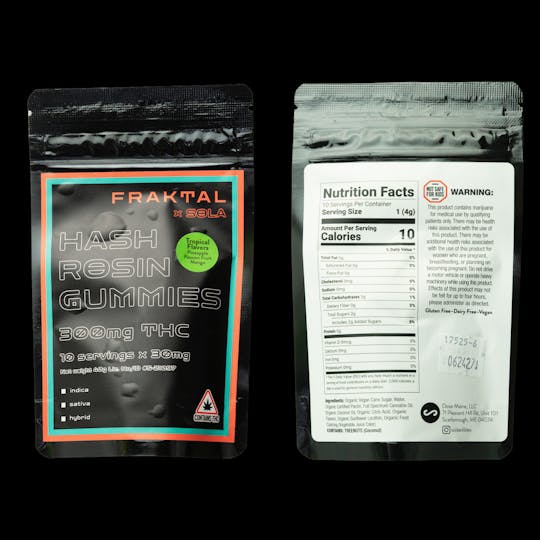 FRAKTAL - FRAKTAL x SOLA - Tropical Hash Rosin Gummies (300mg) - 1