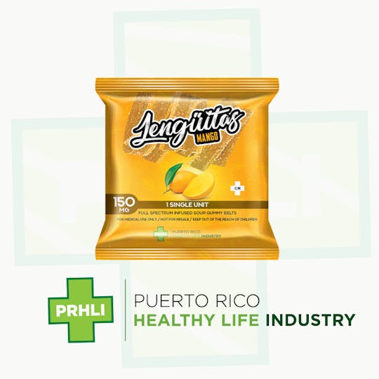 Puerto Rico Healthy Life - Lengüitas High Dose 150mg Mango (New Flavor) - Single Unit - 1