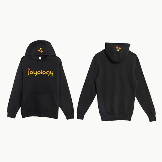 Joyology - JOYOLOGY | Hoodie Black | Orange/Yellow | Medium - 1