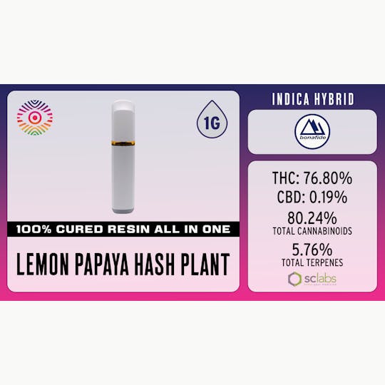 Chromatic (OR) - Chromatic | 1g Disposable | Lemon Papaya Hash Plant - 1