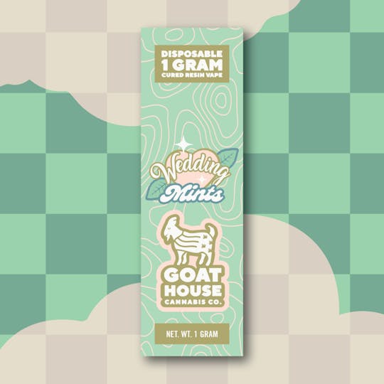 The Laughing Goat - Wedding Mints - 1G Goat House Cured Resin Disposable - 1