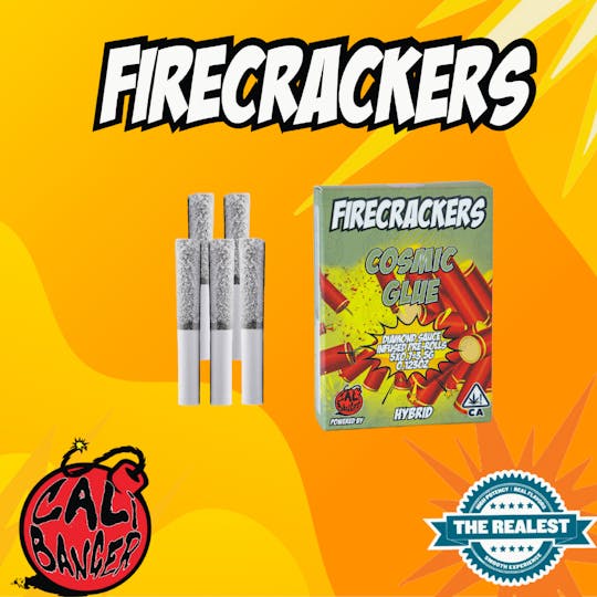 Firecracker by Cali Banger - Firecracker Infused Pre Roll Cosmic Glue 5 x 0.7 - 3.5 G - 1