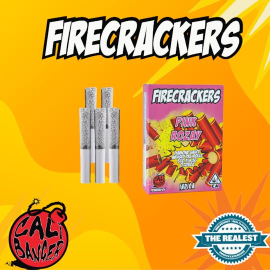 Firecracker by Cali Banger - Firecracker Infused Pre Roll Pink Rozay 5 x 0.7 - 3.5 G - 1