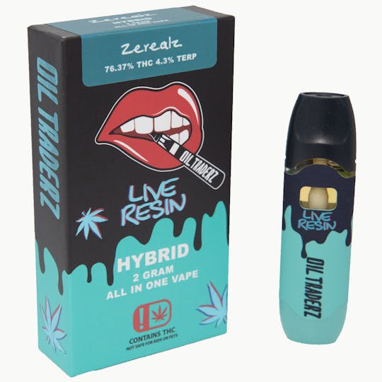 Oil Traderz - 2g Tangelo Moya Live Resin Disposable - Oil Traderz (Hybrid) - 1