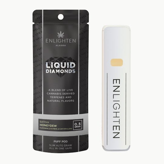Enlighten - Honeydew Liquid Diamond Puff Pod - .5g - 1