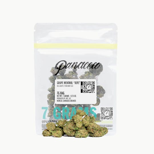 Panacea - Grape Menthol | Light Deprivation "DEPZ" Bags | 7g - 1
