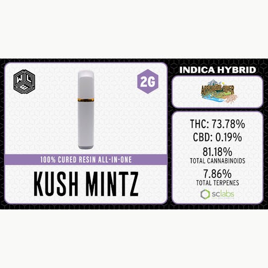 White Label Extracts - WLE | Kush Mintz | Cured Resin AIO | 2G - 1