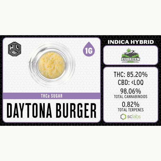 White Label Extracts - WLE | Daytona Burger | THCA Sugar | 1G - 1
