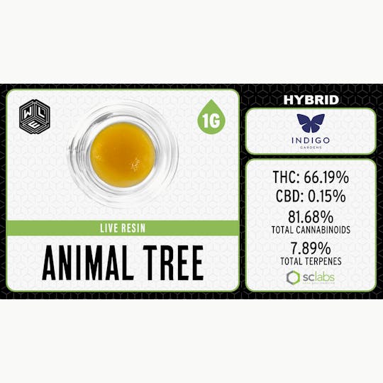 White Label Extracts - WLE | Animal Tree | Live Resin Sugar Sauce | 1G - 1