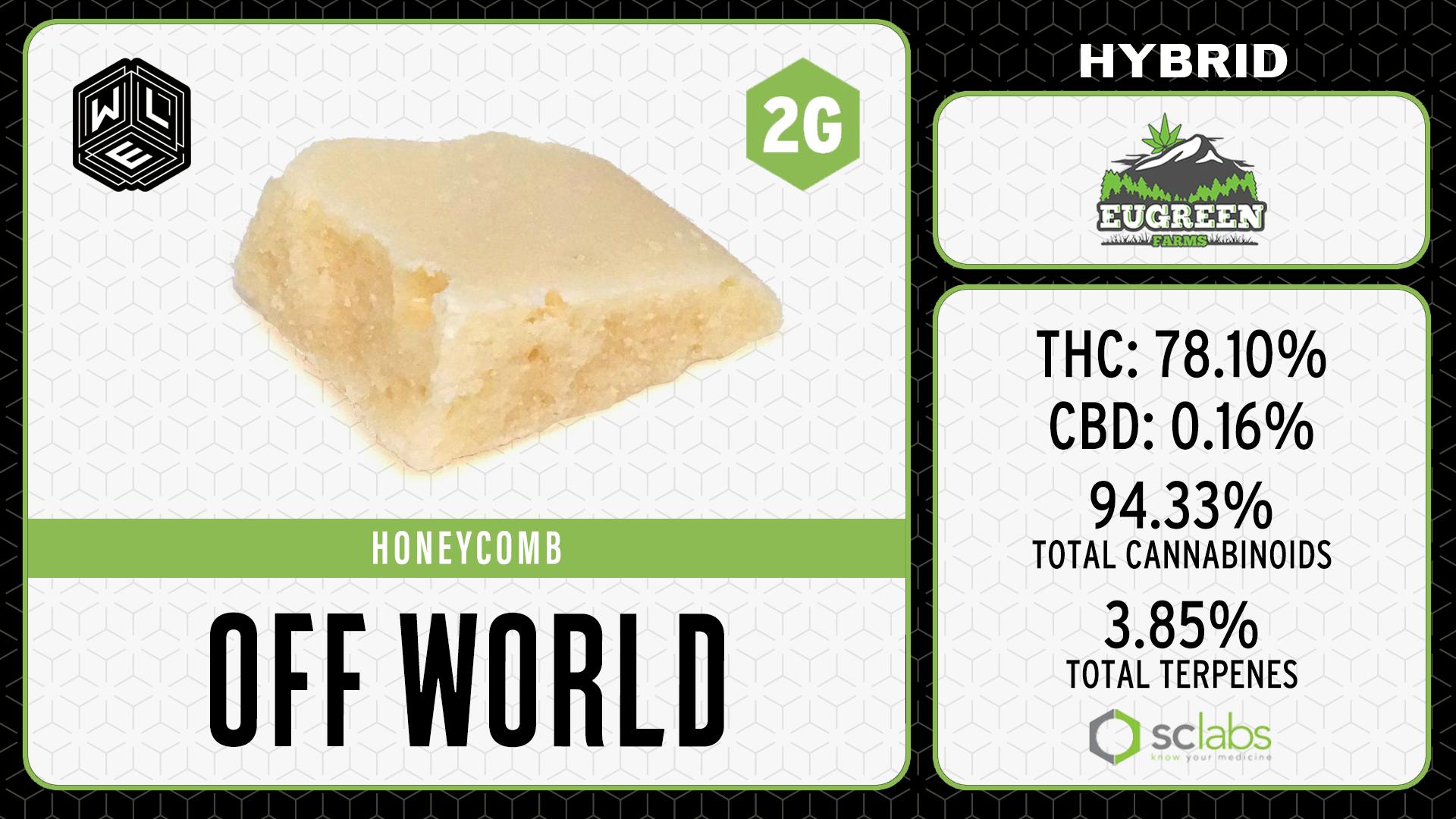 White Label Extracts - WLE | Off World | Honeycomb | 2G - 1