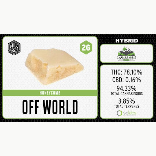 White Label Extracts - WLE | Off World | Honeycomb | 2G - 1