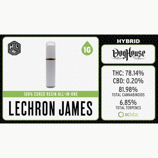 White Label Extracts - WLE | LeChron James | Cured Resin AIO | 1G - 1