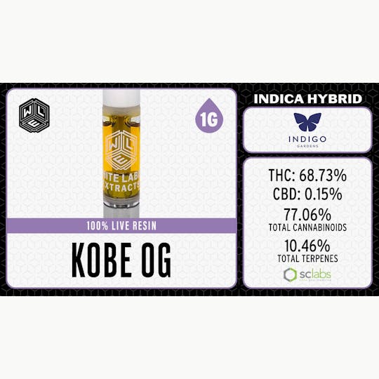 White Label Extracts - WLE | Kobe | Live Resin Cartridge | 1G - 1