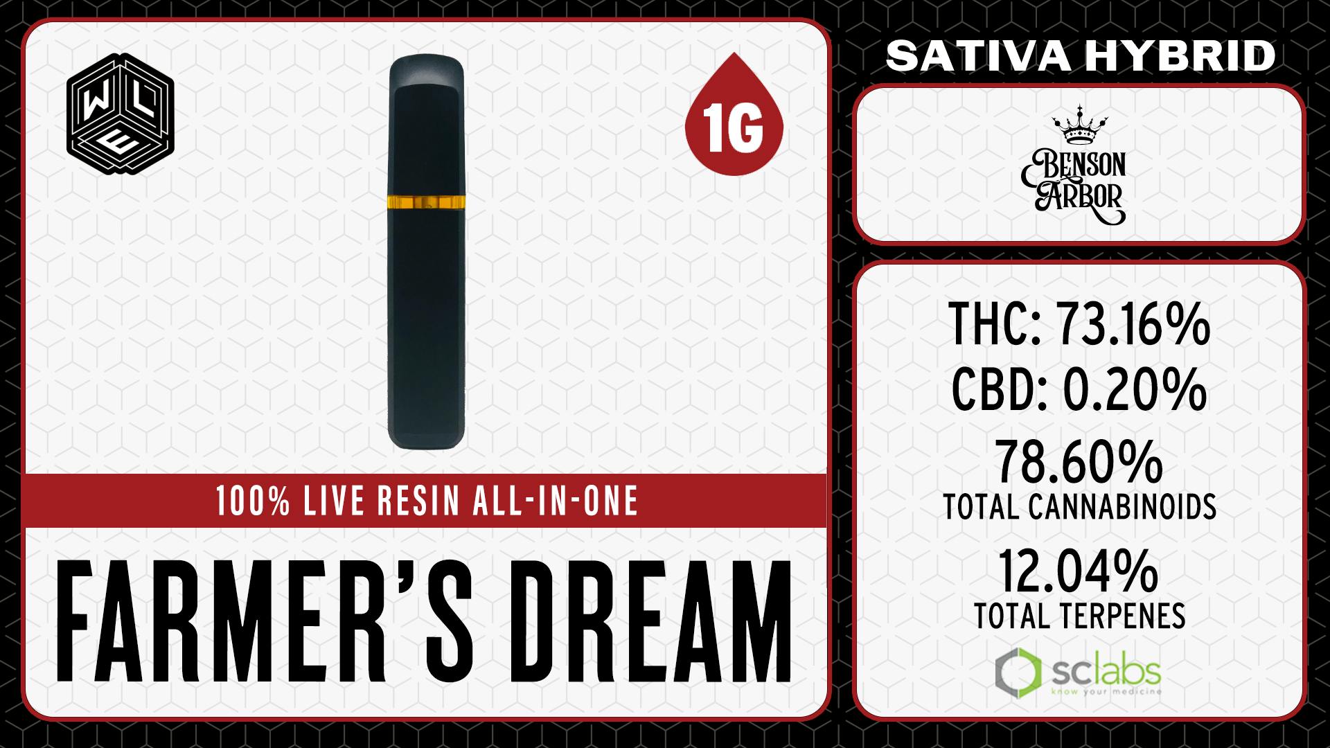 White Label Extracts - WLE | Farmer's Dream | Live Resin AIO | 1G - 1