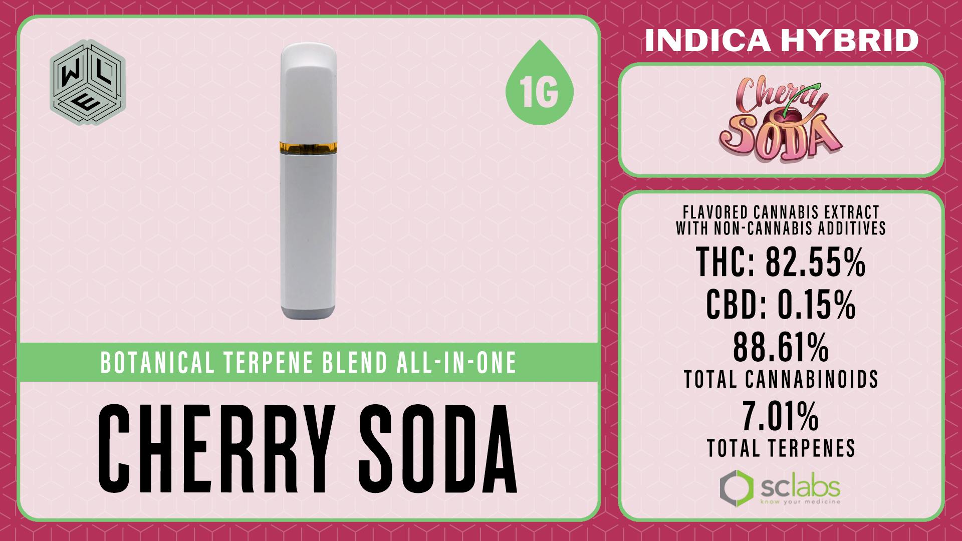 White Label Extracts - WLE | Cherry Soda | Botanical Terpene Blend AIO | 1G - 1