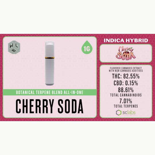 White Label Extracts - WLE | Cherry Soda | Botanical Terpene Blend AIO | 1G - 1