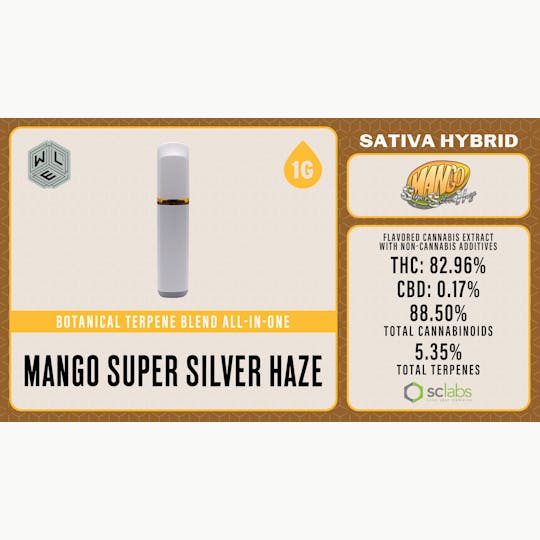 White Label Extracts - WLE | Mango SSH | AIO Botanical Terpene Blend | 1G - 1