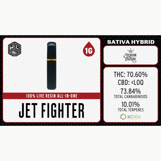 White Label Extracts - WLE | Jet Fighter | Live Resin AIO | 1G - 1