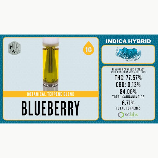 White Label Extracts - WLE | Blueberry Botanical Terpene Blend | Cartridge | 1G - 1