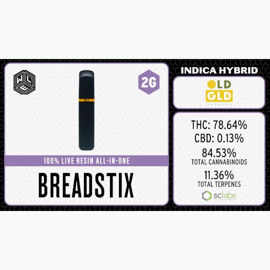 White Label Extracts - WLE | Breadstix | Live Resin AIO | 2G - 1