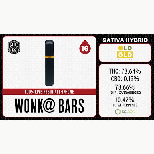 White Label Extracts - WLE | Wonka Bars | Live Resin AIO | 1G - 1