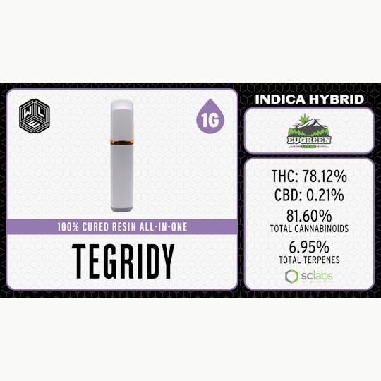 White Label Extracts - WLE | Tegridy | Cured Resin AIO | 1G - 1