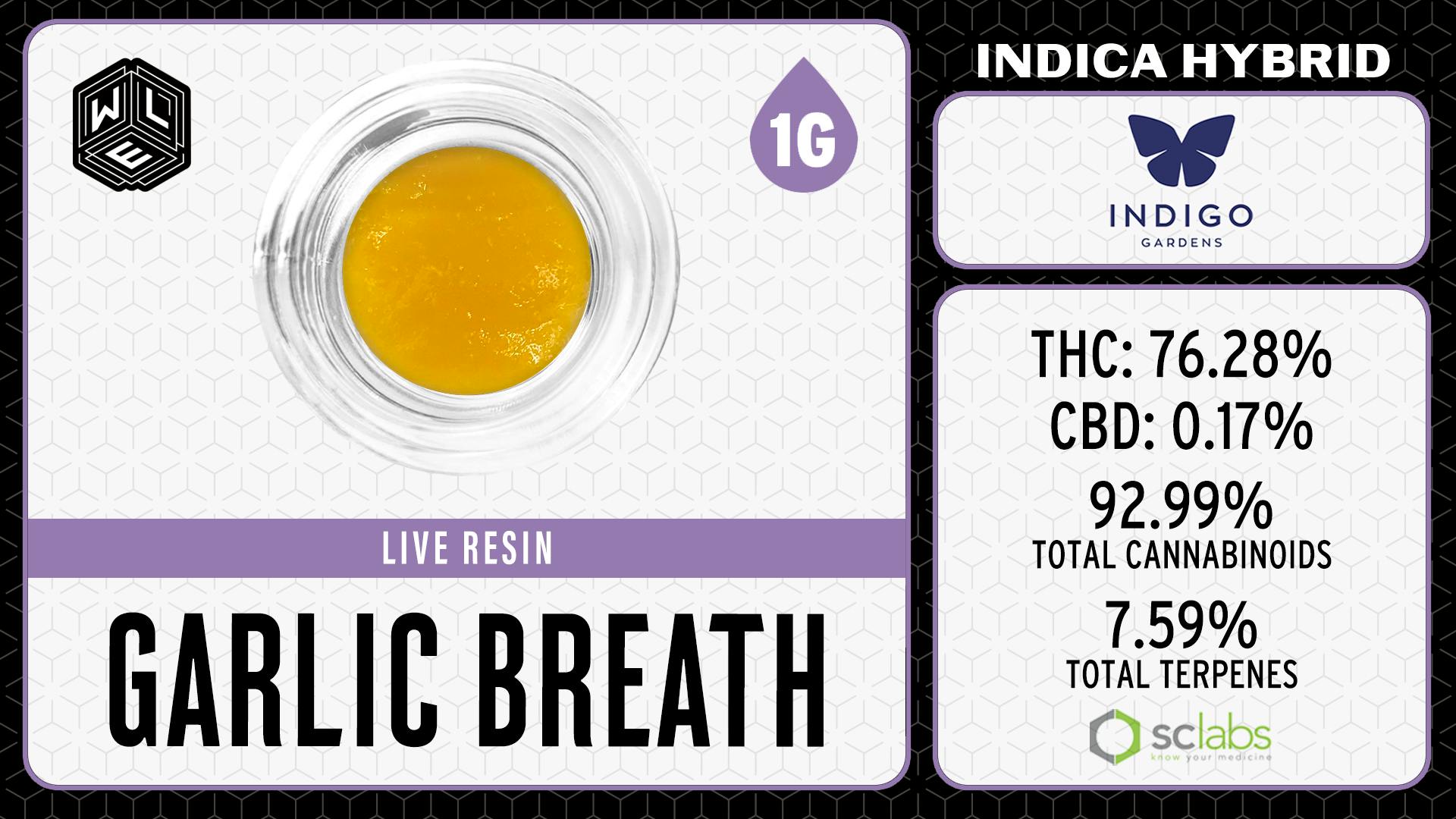 White Label Extracts - WLE | Garlic Breath | Live Resin Sugar Sauce | 1G - 1