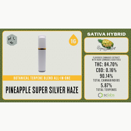 White Label Extracts - WLE | Pineapple SSH | Botanical Terpene Blend AIO | 1G - 1