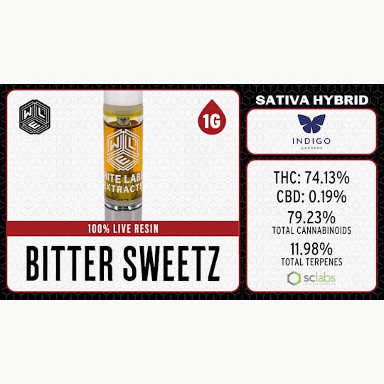 White Label Extracts - WLE | Bitter Sweetz | Live Resin Cartridge | 1G - 1