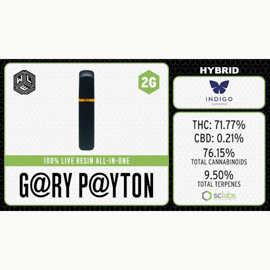 White Label Extracts - WLE | Gary Payton | Live Resin AIO | 2G - 1