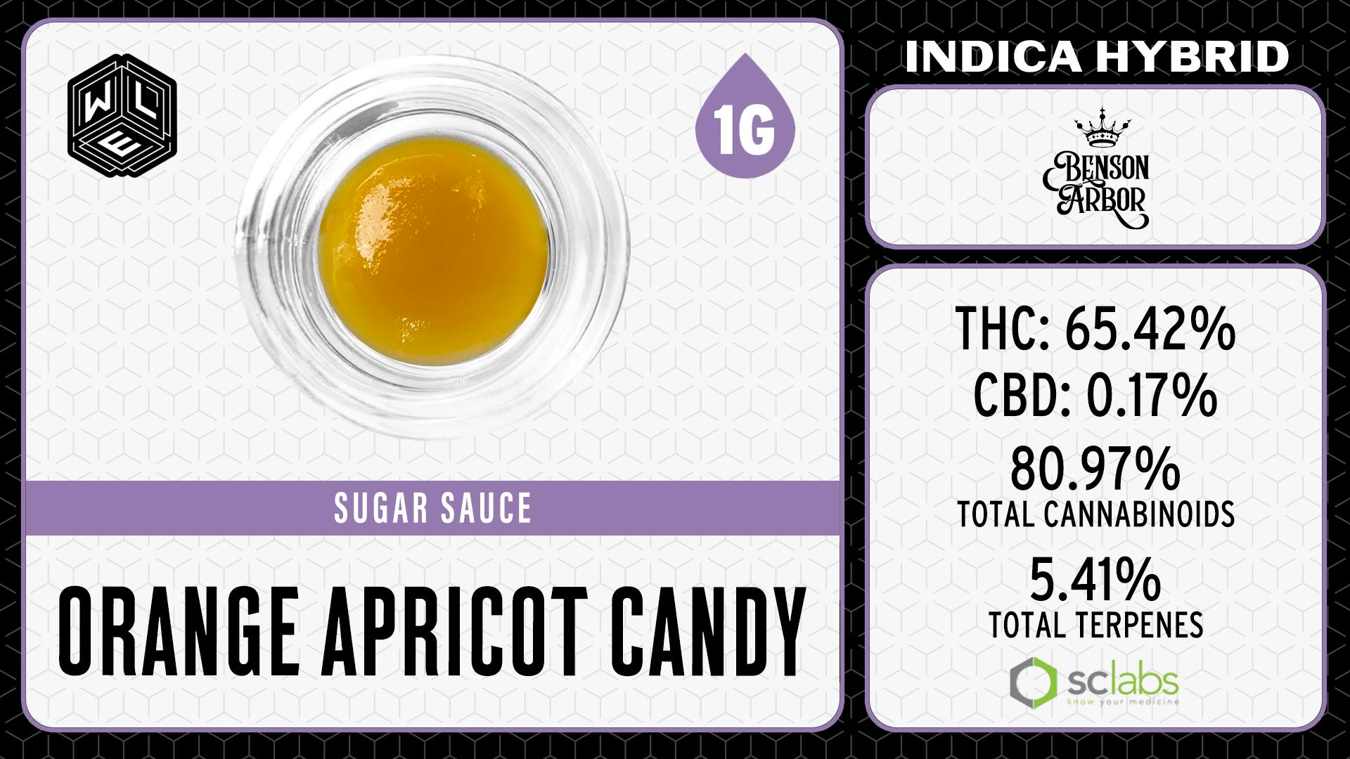 White Label Extracts - WLE | Orange Apricot Candy | Cured Resin Sugar Sauce | 1G - 1