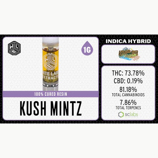 White Label Extracts - WLE | Kush Mintz | Cured Resin Cartridge | 1G - 1