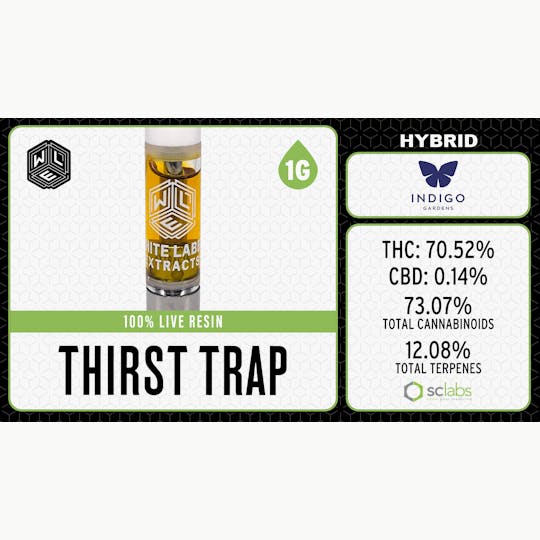 White Label Extracts - WLE | Thirst Trap | Live Resin Cartridge | 1G - 1