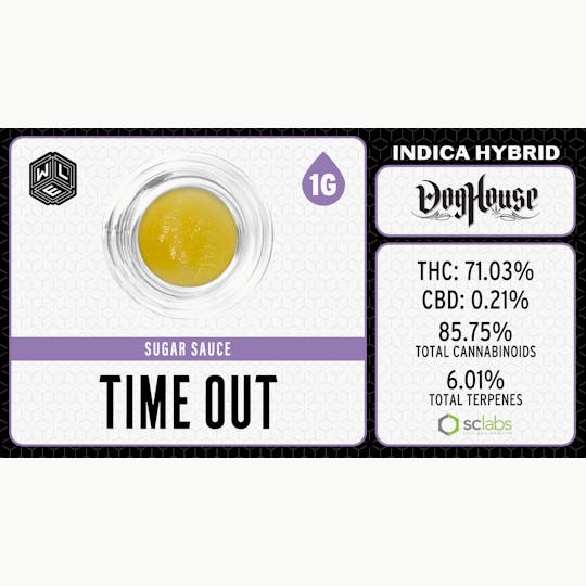 White Label Extracts - WLE | Time Out | Cured Resin Sugar Sauce | 1G - 1