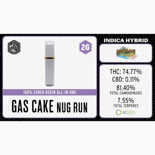 White Label Extracts - WLE | Gas Cake | Cured Resin AIO | 2G - 1